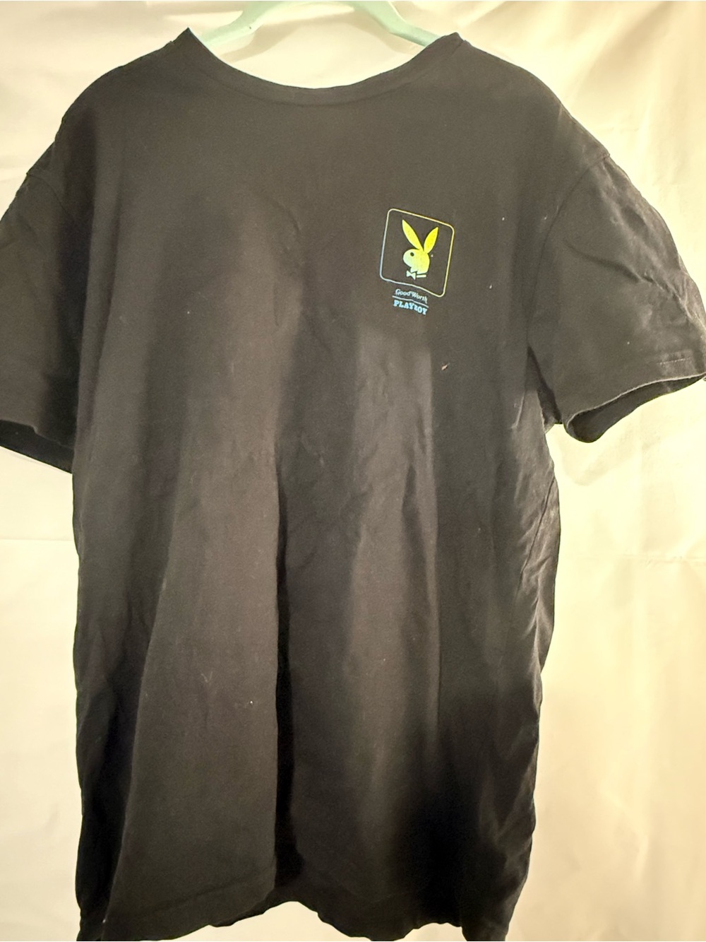 Playboy x Good Worth Black Left Chest Logo Tee (Minor Flaws)